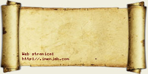 Anđela Crnjanski vizit kartica